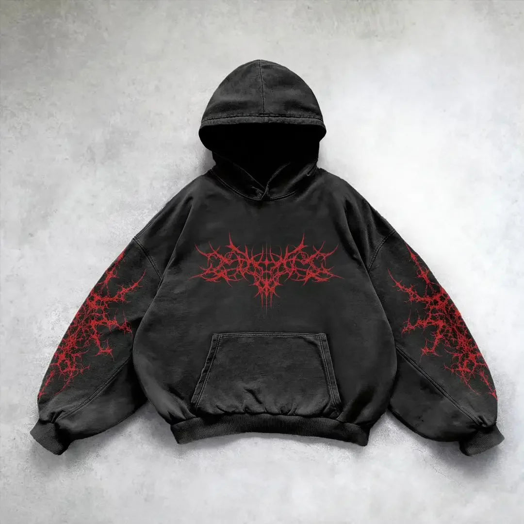 Harajuku Style Zip Hoodie