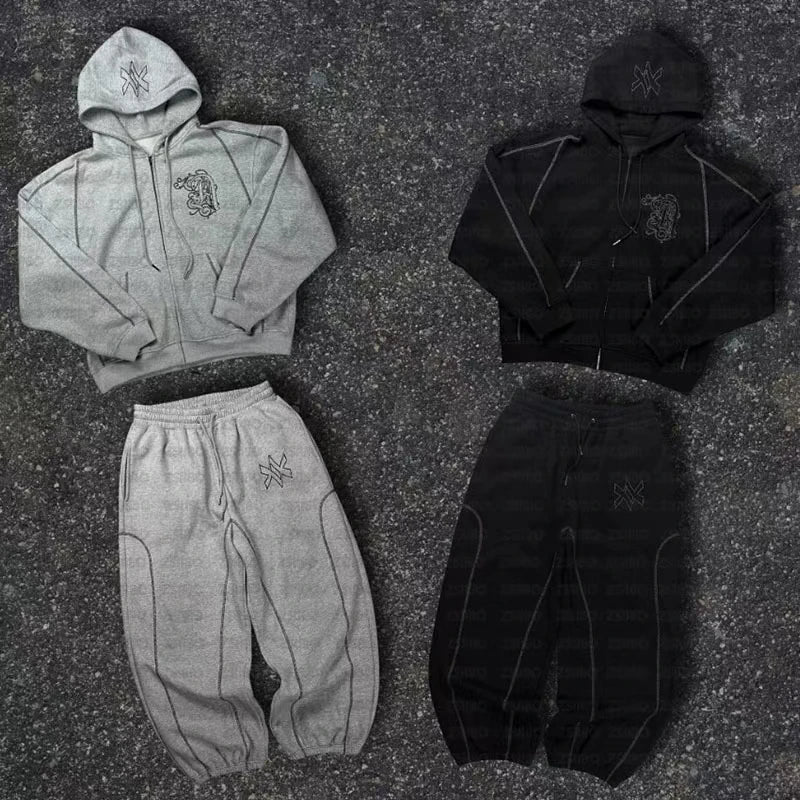 Y2K Oversized Hoodie & Sweatpants Set