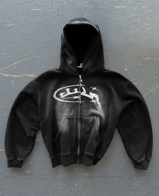Harajuku Style Zip Hoodie