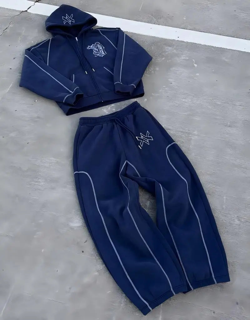 Y2K Oversized Hoodie & Sweatpants Set