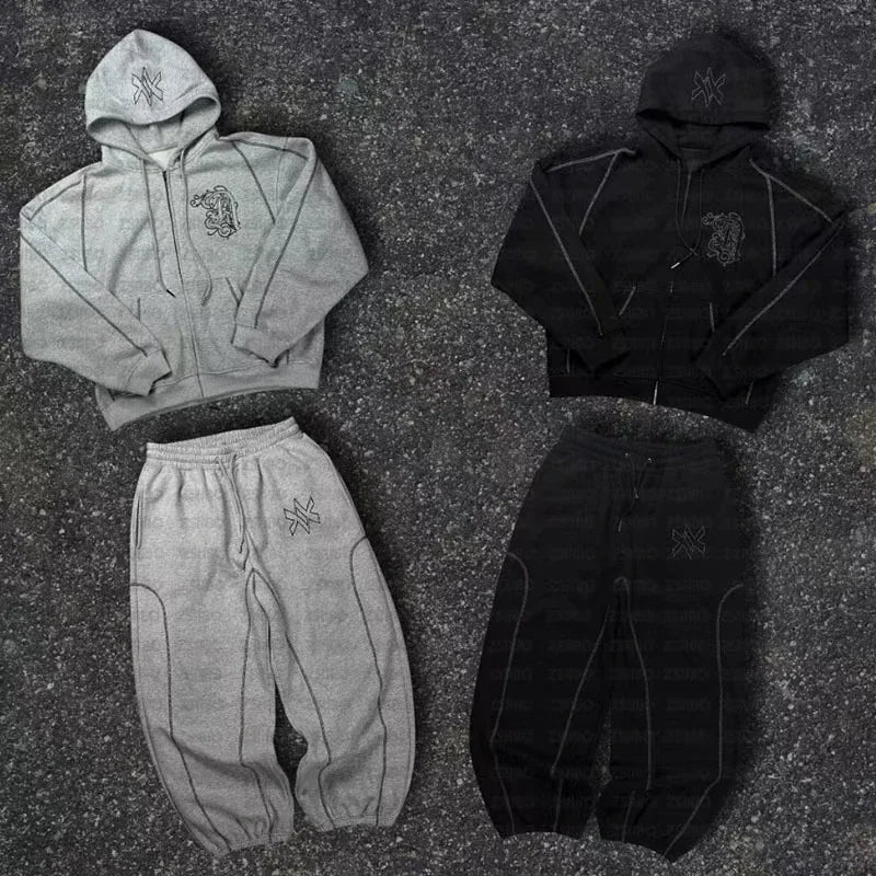 Y2K Oversized Hoodie & Sweatpants Set