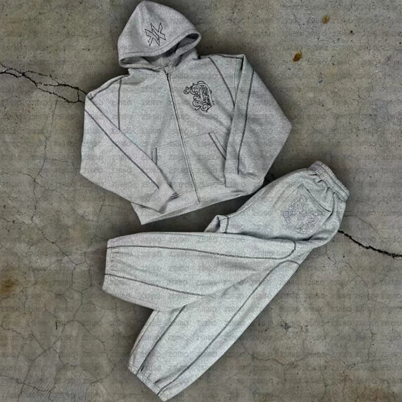 Y2K Oversized Hoodie & Sweatpants Set