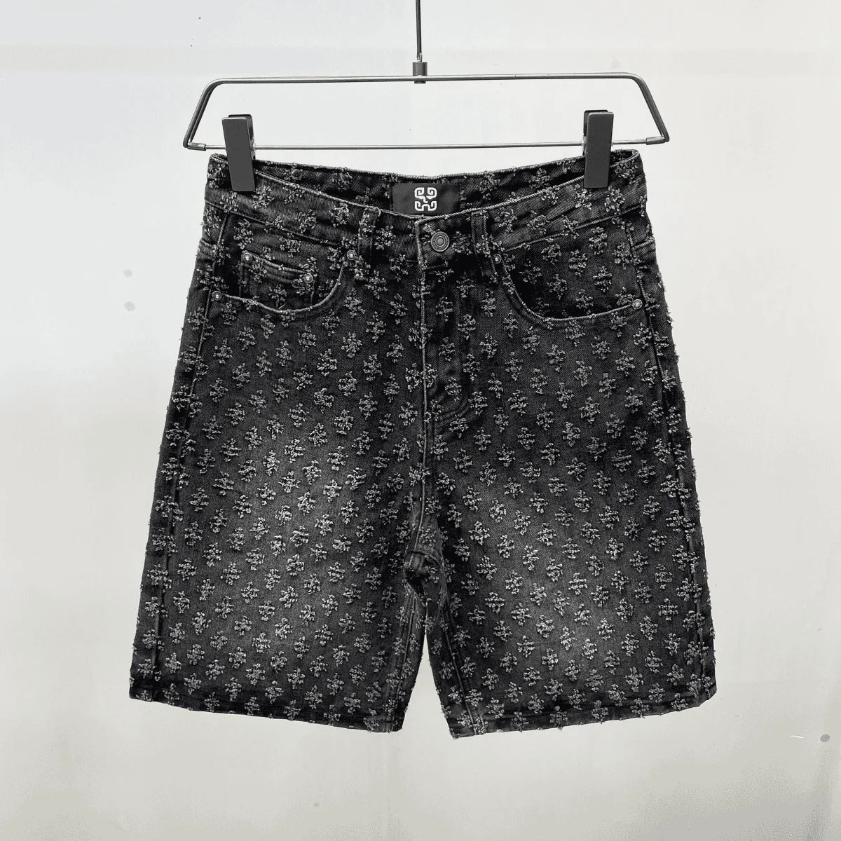 Summer Jacquard Loose-Fit Shorts