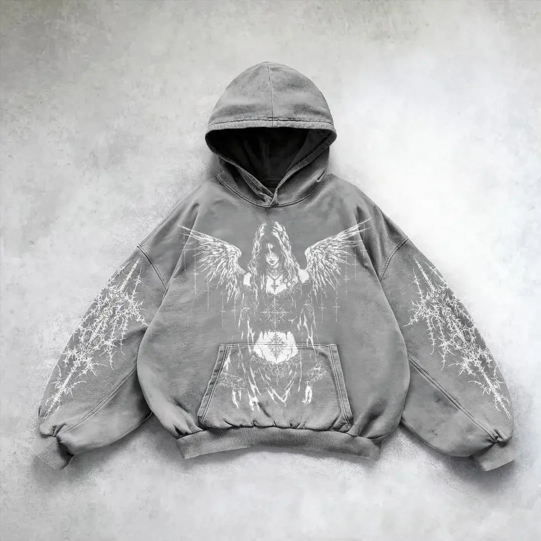 Harajuku Style Zip Hoodie