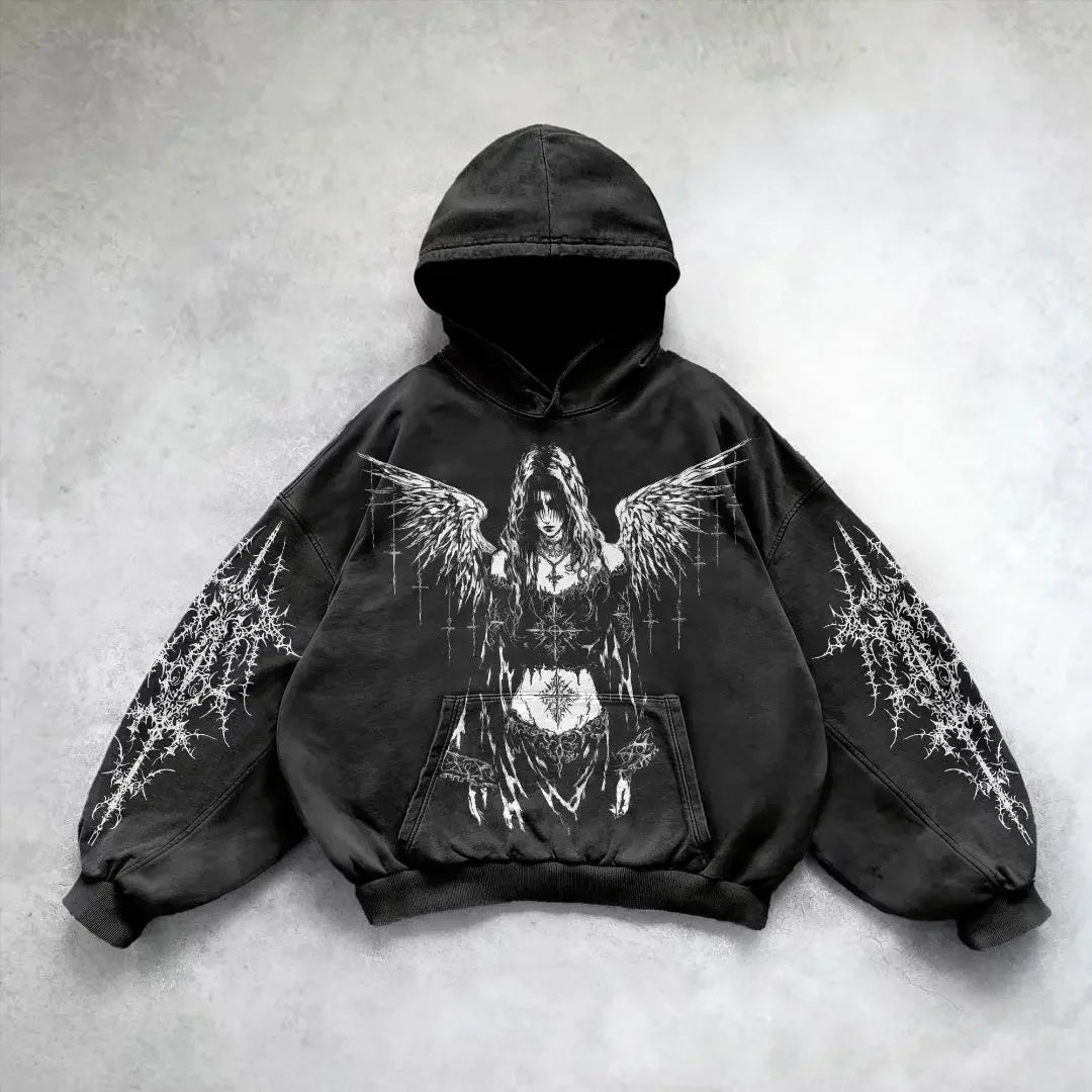 Harajuku Style Zip Hoodie