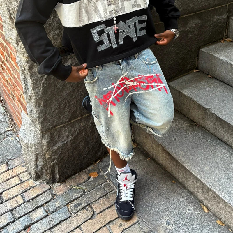 Retro Baggy Denim Shorts